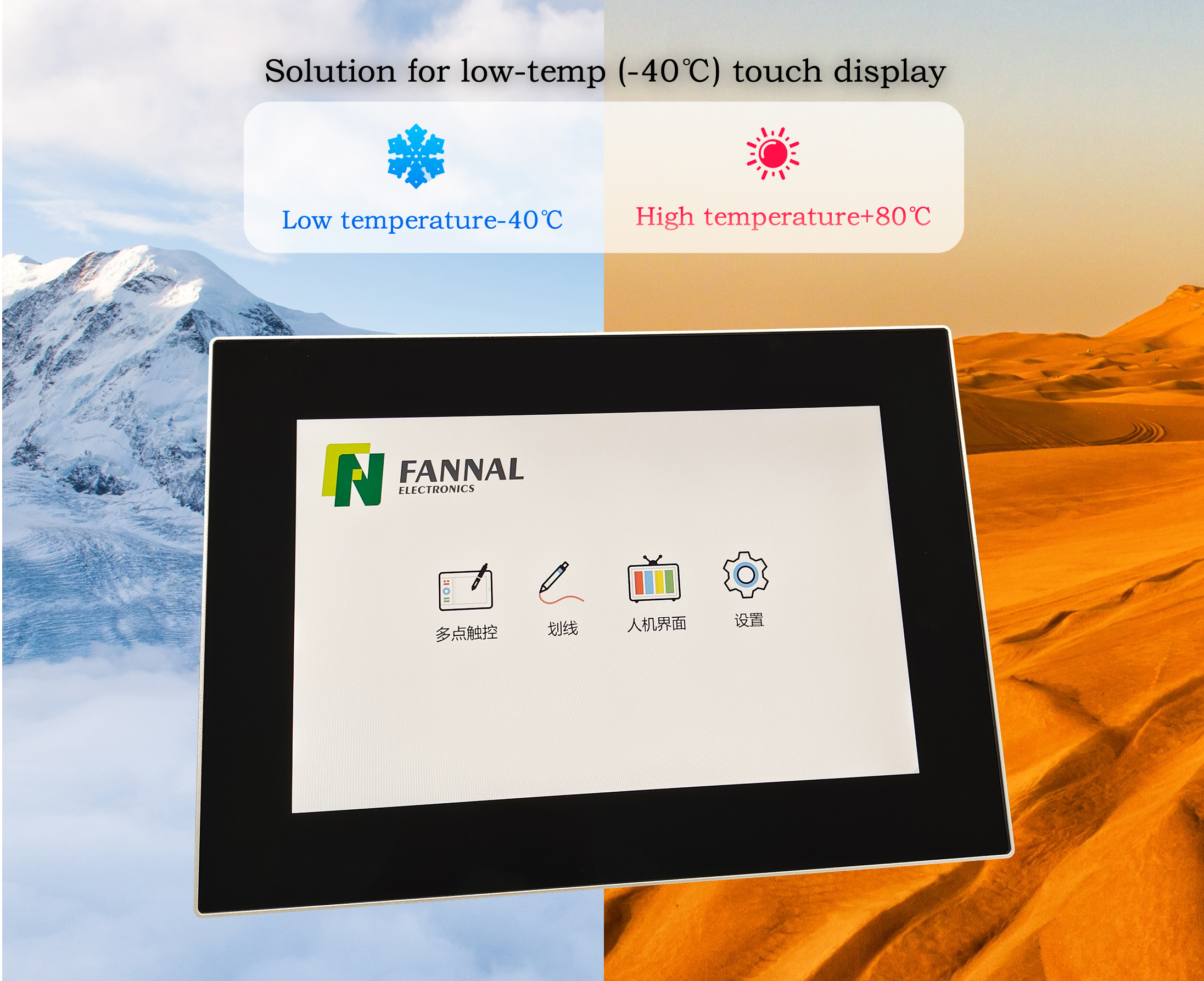 Wide temp touch Ampio tocco di temperatura