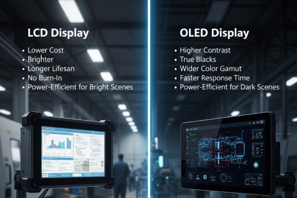 Display LCD e OLED: qual è il migliore per le applicazioni industriali?