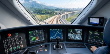 Display touch industriale per console macchinista di treni ad alta velocit&agrave;